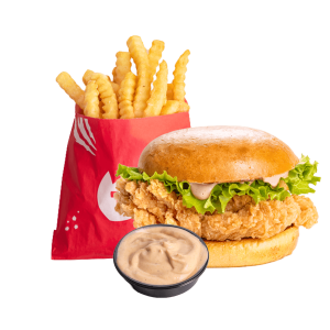Chicken Burger Salad Menu