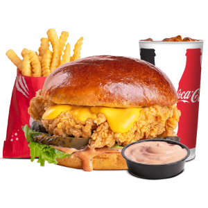 Smashed Crispy Burger Menu